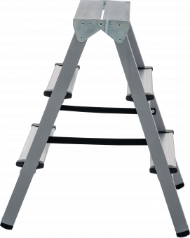 Стремянка NV 1160 2х3 (пл.350х160), ступень 70мм стальная двухсторонняя