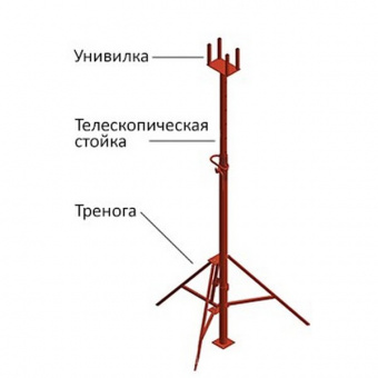 Стойка опалубки телескопическая ЭКОНОМ 3,1м.